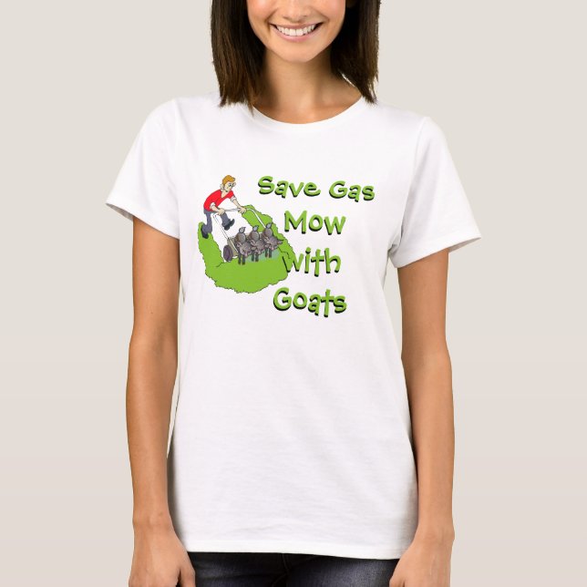 Camiseta Funny Lawn Mower - Cabras (Anverso)