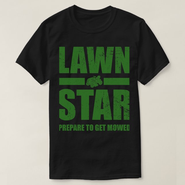 Camiseta Funny Lawn Mower Mowing Corn Star Work Lawn T (Diseño del anverso)
