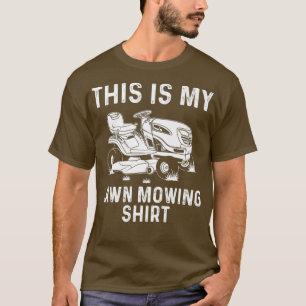 Camiseta Funny Lawn Mowing Gift Hombres Hombres Hombres Hem