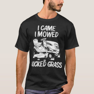Camiseta Funny Lawn Mowing Gift Hombres Hombres Hombres Hem