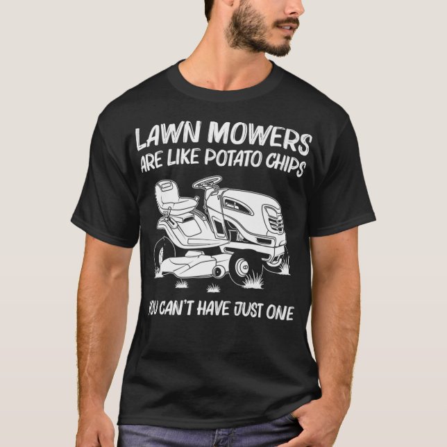 Camiseta Funny Lawn Mowing Gift Hombres Hombres Hombres Hem (Anverso)