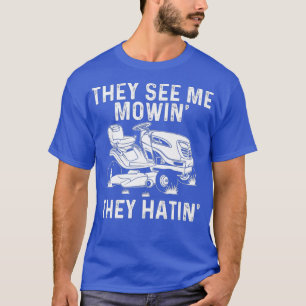 Camiseta Funny Lawn Mowing Gift Hombres Hombres Hombres Hem
