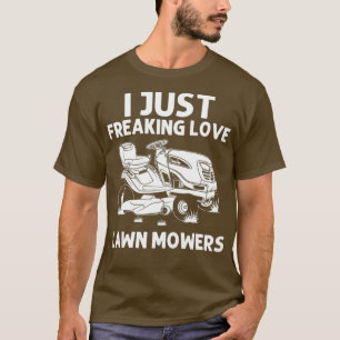 Camiseta Funny Lawn Mowing Gift Hombres Hombres Hombres Hem