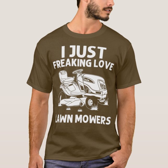Camiseta Funny Lawn Mowing Gift Hombres Hombres Hombres Hem (Anverso)