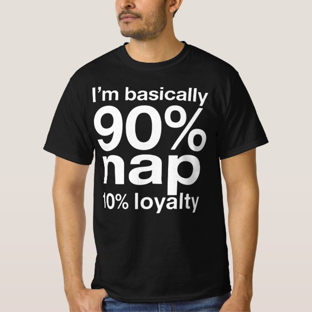 Camiseta Funny Lazy Dog Humor Sarcastic Design (Anverso)