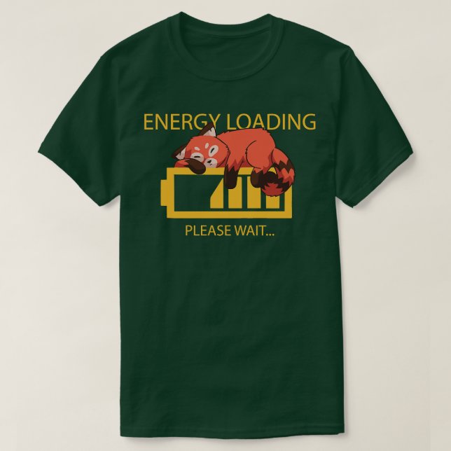 Camiseta Funny Lazy Red Panda (Diseño del anverso)