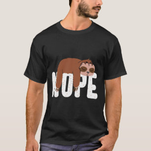 Camiseta Funny Lazy Sloth Nope Cute Sloth