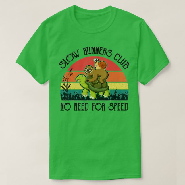 Camiseta Funny Lazy Sloth  Snail Riding Turtle Slow Runners (Diseño del anverso)
