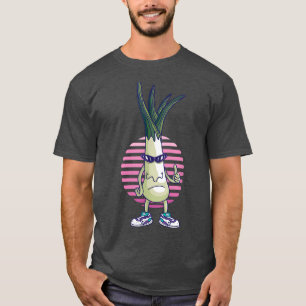 Camiseta Funny Leek Thumbup Guay Scallion Onion Vegetable