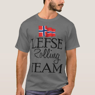 Camiseta Funny Lefse Rolling Team Navidades Costume Chica