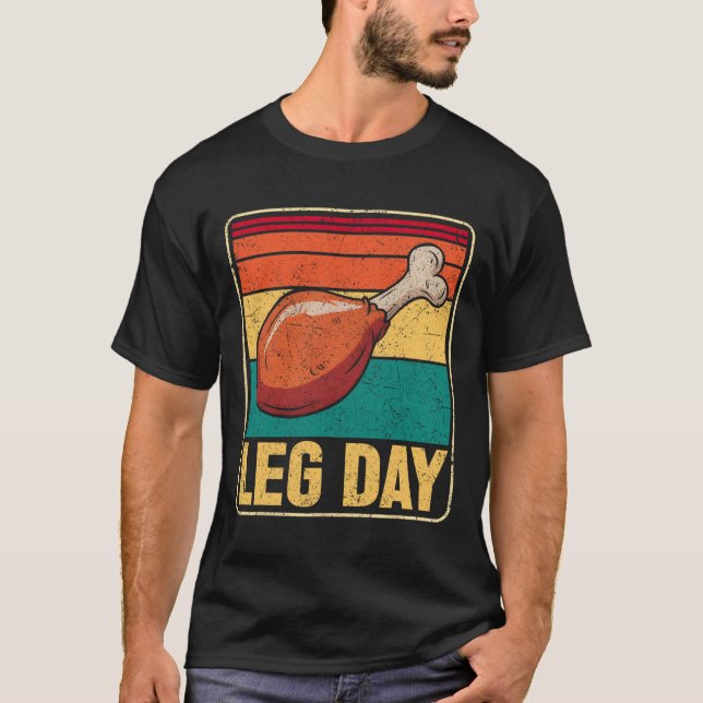 Camiseta Funny Leg Day Costume Turkey Day Pilgrim Thanksgiv (Anverso)