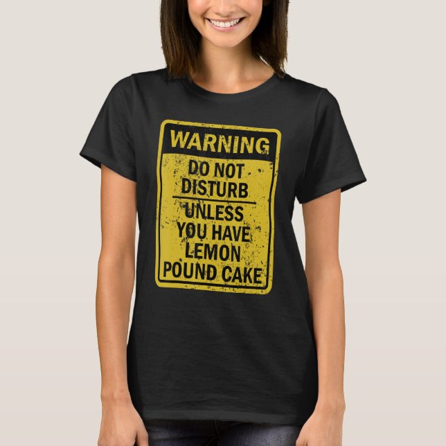 Camiseta Funny Lemon Pound Cake Food Dessert (Anverso)