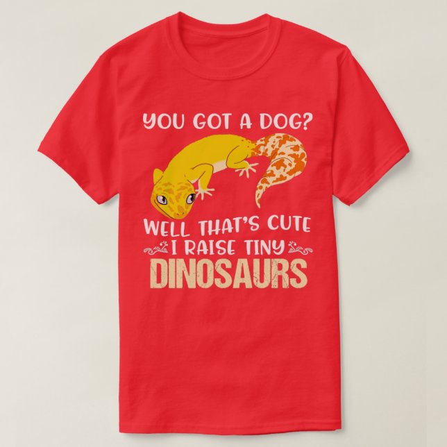 Camiseta Funny Leopard Gecko Mascota (Diseño del anverso)