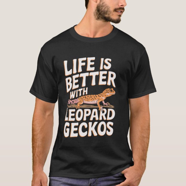 Camiseta Funny Leopard Geckos Reptile Lizard Lover Gecko Lo (Anverso)