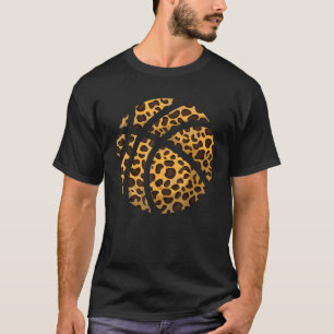 Camiseta Funny Leopard Print Basketball Gift Mejor equipo d