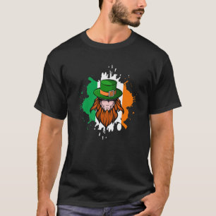 Camiseta Funny Leprechaun Bandera Irlandesa Clover St Patri