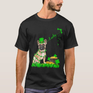 Camiseta Funny Leprechaun Gorra Suerte Bulldog francés St. 