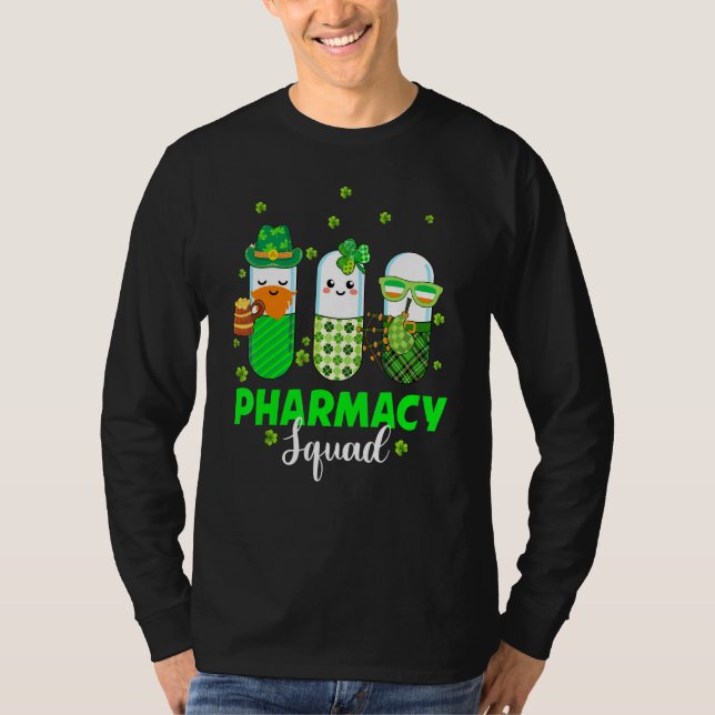 Camiseta Funny Leprechaun Pharmacy Squad Pharmacist St Patr (Anverso)