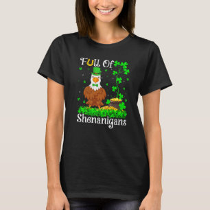 Camiseta Funny Leprechaun Shamrock Leaf Bald Eagle St Patri