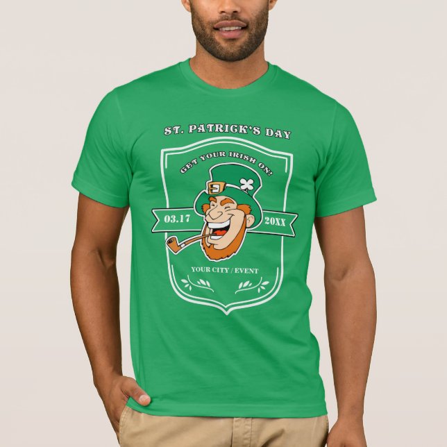 Camiseta Funny Leprechaun St. Patrick's Day (Anverso)