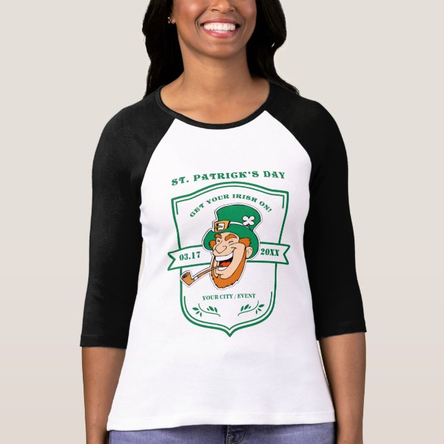 Camiseta Funny Leprechaun St. Patrick's Day (Anverso)