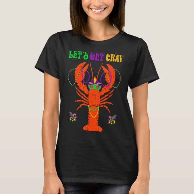 Camiseta Funny Lets Get Cray Crawfish - New Orleans Funny M (Anverso)