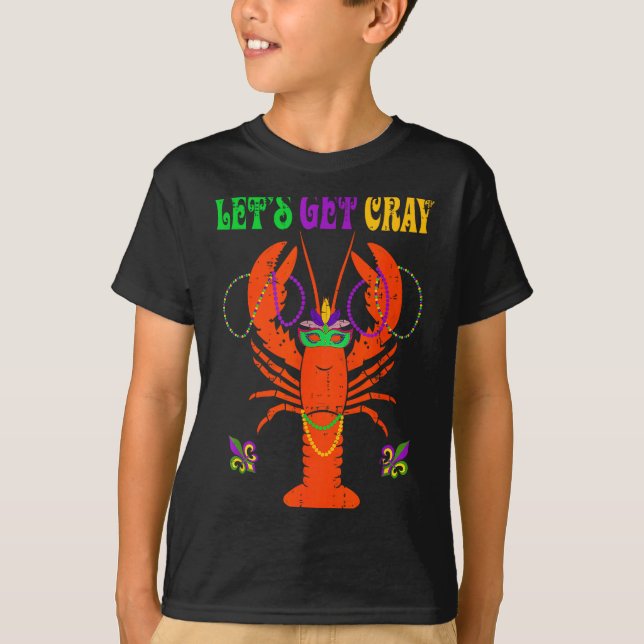 Camiseta Funny Lets Get Cray Crawfish - New Orleans Funny M (Anverso)
