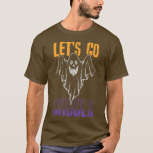 Camiseta Funny Let's Go Ghouls Retro Groovy Halloween Ghost