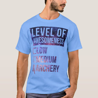 Camiseta Funny Level Of Awesomeness Low Archery Archer
