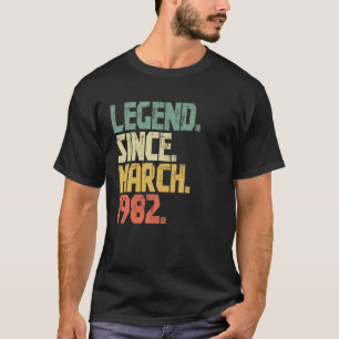Camiseta Funny leyenda de hombres de 40 años desde el 19 de