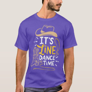 Camiseta Funny Line Dance Its Line Dance Time Country Weste