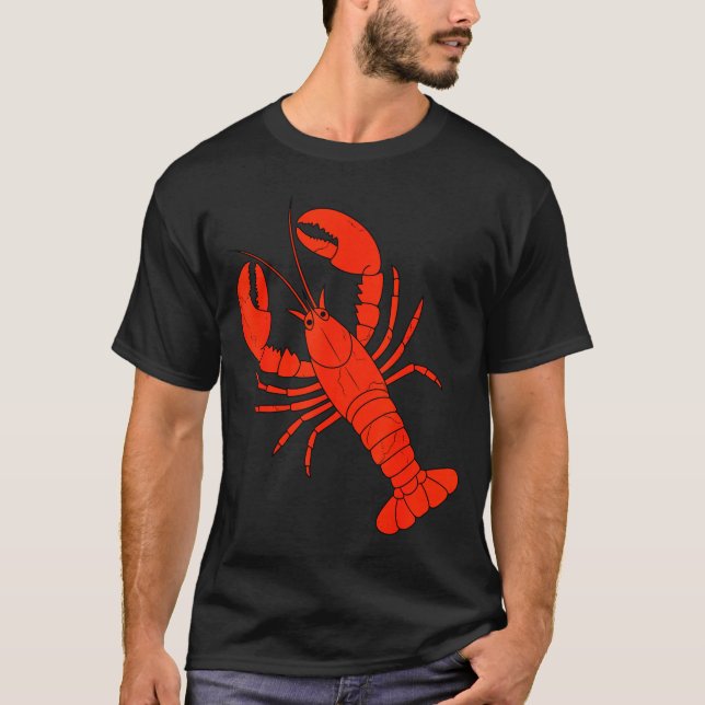 Camiseta Funny Lobster Design For Men Women Kids Animal Lob (Anverso)