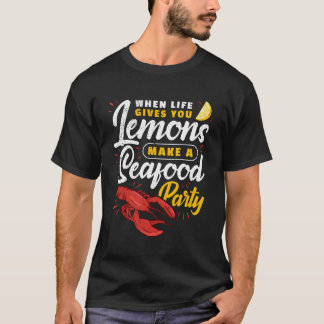 Camiseta Funny Lobster Festival Seafood Fiesta I Lemon Lobs