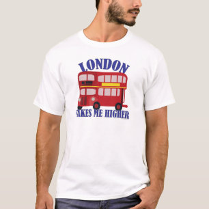 Camiseta Funny London Double Decker Bus Personalizado Motto