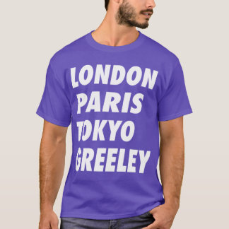 Camiseta Funny Londres París Tokyo Greeley Design