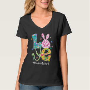 Camiseta Funny Love Bunny Medical Assistant Easter Day Stee