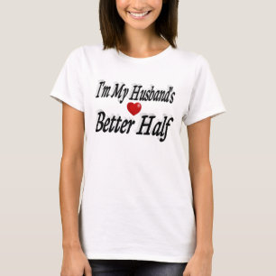 Camiseta Funny Love Husband cita texto negro