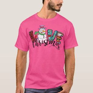 Camiseta Funny Love Navidades Lover Leopard Family Mating