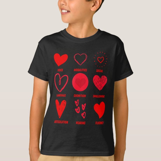 Camiseta Funny Lsp Speech Language Pathologist Valentines  (Anverso)