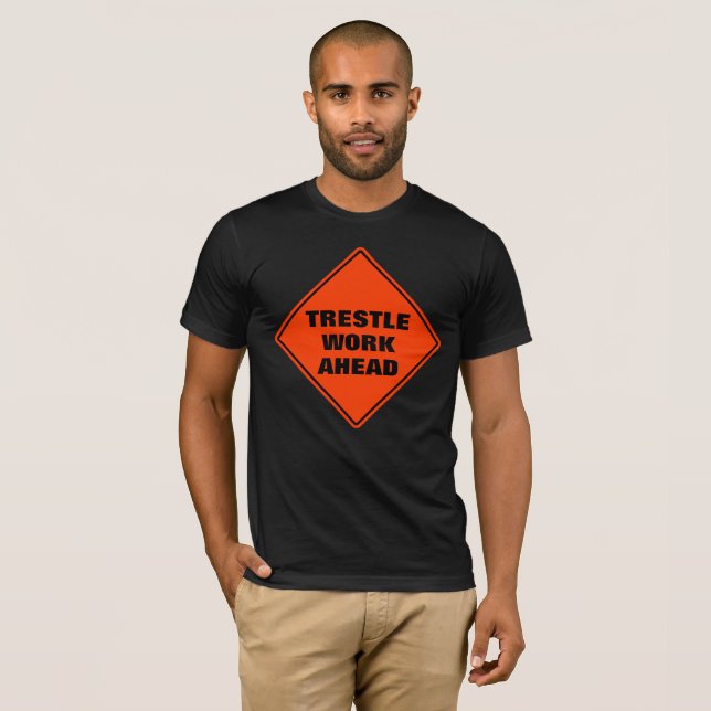 Camiseta Funny lucha de naranjas por delante de advertencia (Anverso completo)