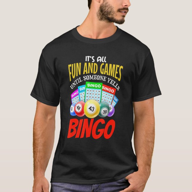 Camiseta funny lucky Bingo Outfit for Gambling Fans Retirem (Anverso)