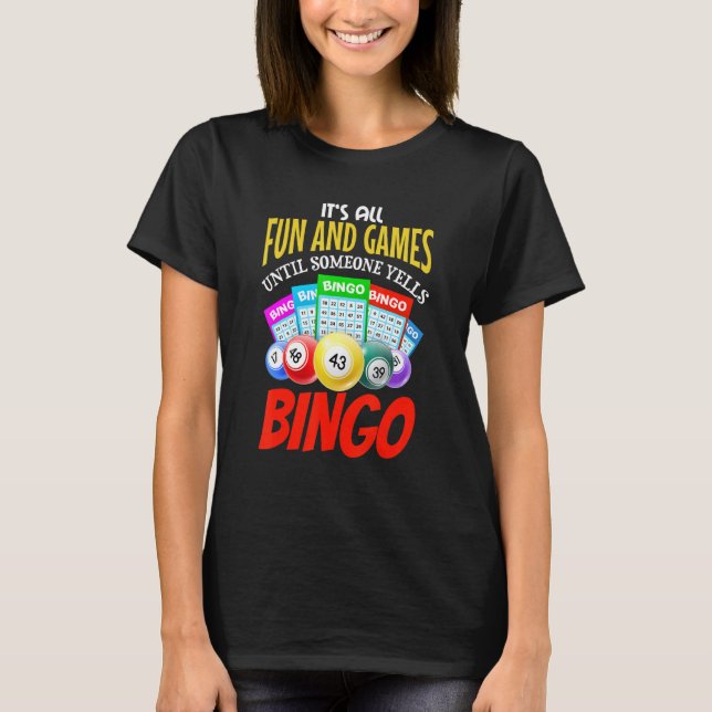 Camiseta funny lucky Bingo Outfit for Gambling Fans Retirem (Anverso)