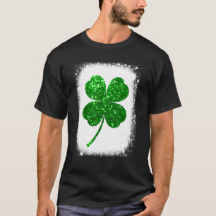 Camiseta Funny Lucky Green Shamrock Leaf Irish Saint Patric