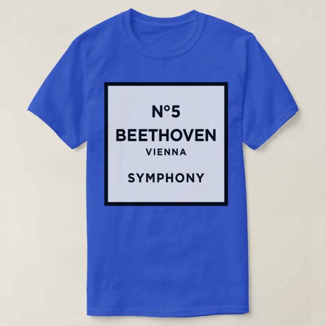 Camiseta Funny Ludwig van Beethoven Parodia 5 Diversión Sin (Diseño del anverso)