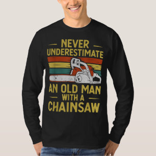 Camiseta Funny Lumberjack Art Men Dad Chainsaw Arborist Woo