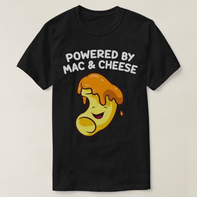 Camiseta Funny Mac Y Queso Lover Alimentado Por Mac & C (Diseño del anverso)