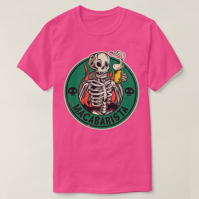 Camiseta Funny Macabre Barista Coffee Designs (Diseño del anverso)