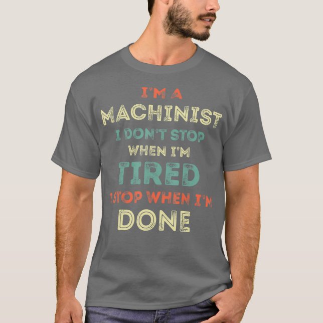 Camiseta Funny Machinist (Anverso)