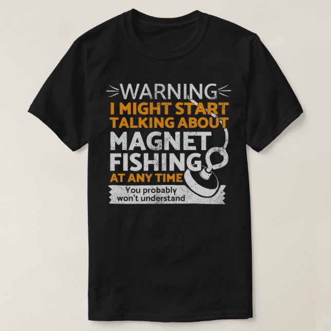 Camiseta Funny magnet fishing  (Diseño del anverso)