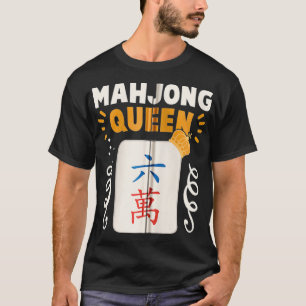 Camiseta Funny Mahjong Queen Mahjong Fiesta Mahjong Game Zi